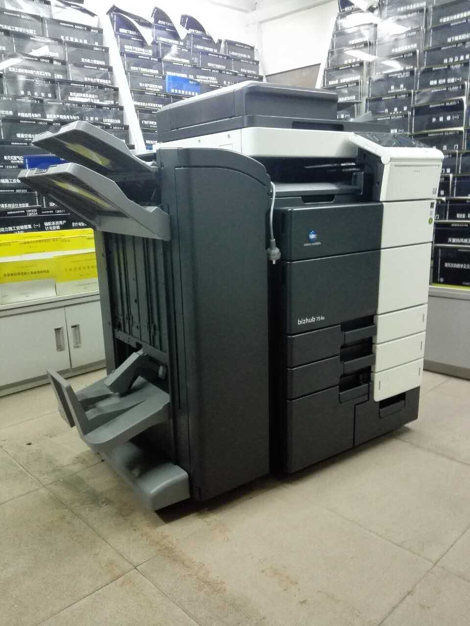 科頤辦公給圖書館安裝的柯尼卡美能達BH754e復印機 科頤辦公給圖書館安裝的柯尼卡美能達BH754e復印機