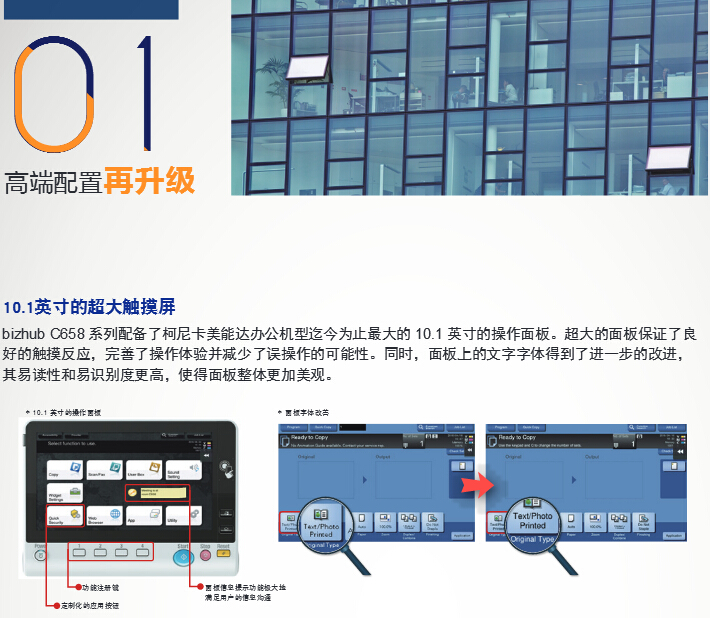 柯尼卡美能達彩色復印機C658高端配置再升級-科頤辦公